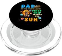 1er Anniversaire Papa du Premier Anniversaire garçon Premier Voyage Autour du Soleil bébé PopSockets PopGrip pour MagSafe