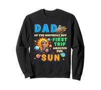 1er Anniversaire Papa du Premier Anniversaire garçon Premier Voyage Autour du Soleil bébé Sweatshirt