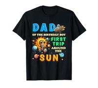 1er Anniversaire Papa du Premier Anniversaire garçon Premier Voyage Autour du Soleil bébé T-Shirt