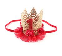 1er Diadème De Princesse Pour Le Anniversaire Bandeau Pour Bébé Accessoires De Cheveux Filles Première Couronne 1er Chapeau D'anniversaire Nouveau Née Petite Fille Petit Cadeau