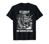 1er régiment de cavalerie 2e division blindée vétéran militaire T-Shirt