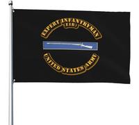 1Er Régiment De Cavalerie (Cav) - 4E Division D'Infanterie Avec Svc Drapeau De Jardin Drapeau Décoratif De Jardin Imperméable Bannière Durable Pour Balcon D'Intérieur Extérieure 3X5 Ft