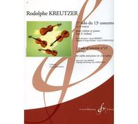 Partitions classique BILLAUDOT KREUTZER RODOLPHE - 1ER SOLO DU 13E CONCERTO EN RE MAJEUR - VIOLON, PIANO Violon