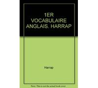 1er Vocabulaire Anglais. Harrap
