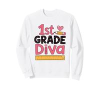1ère année Diva Cute Back to School Girl Sweatshirt