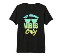 1ère année Vibes Only Cool Student School Class Teacher T-Shirt Haut de Gamme