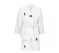 1fight1, Dobok Taekwondo Brodé Club, Col Blanc, Taille 110 Cm Blanc