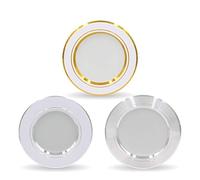 1fortunate Ampoules, Pack de 10, LED Downlight intérieur AC220V 5W/9W/12W/15W/18W éclairage encastré rond plafonnier LED(Silver,5w White)