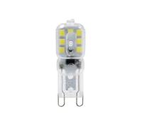 1fortunate Ampoules, Paquet de 50, Mini lampe de projecteur LED G4/G9 AC220V 2W SMD2835 couvercle Transparent/laiteux lustre spot(Warm White,G9 220V Transparent)