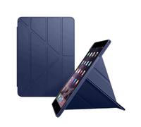 1fortunate étui 3-Y-Foldable Stand Protective Case with Pen Slot Suitable for iPad Air7/ air6/air5 10.9/Pro 11 inch Universal(Bleu foncé)