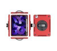 1fortunate étui Strap and Shoulder Protective Cover Anti-Fall Silicone Shell Suitable for iPad Pro 13 inch-2024/2025(Red (Bracelet))