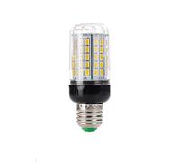 1fortunate Paquet de 15, ampoules LED en forme de maïs, AC220V E27/E14 3W-10W, lampe de projecteur de Table d'intérieur for la maison et le bureau(Warm White E27,10W 96LEDs)