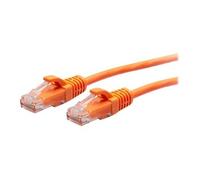 1ft (0.3m) Cat6a Snagless Unshielded (UTP) Slim Ethernet Network Patch Cable - Orange - Cordon de raccordement - RJ-45 (M) pour RJ-45 (M) - 30 cm -