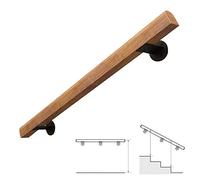 (1ft-20ft) Mains Courantes Antidérapantes - Kit Complet. Rampe D'escalier En Bois Naturel, Garde-corps Pour Personnes Âgées Barre De Couloir De Rail De Soutien De Main De Sécurité