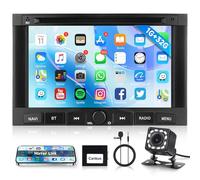 1G+32G Android Autoradio 2 Din pour Peugeot 3008 5008 Citroen Partner Berlingo 2010-2016 avec GPS Navi WiFi 7 Pouces Écran Tactile Autoradio avec Mirror Link Bluetooth FM/RDS/EQ/SWC Caméra de Recul