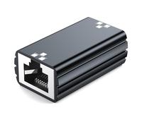 1Gbps Ethernet Coupler,Ethernet Cable Extender,RJ45 Gigabit Coupler Connector for Extending Network Cables up to 100m,Compatible with Cat5,Cat5e,Cat6,Cat6A,Cat7,Black