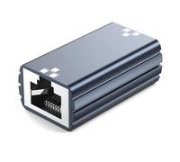 1Gbps Ethernet Coupler,Ethernet Cable Extender,RJ45 Gigabit Coupler Connector for Extending Network Cables up to 100m,Compatible with Cat5,Cat5e,Cat6,Cat6A,Cat7,Grey
