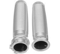 1inch 25mm CNC coupe de bord poignées de guidon pour Harley Sportster Cruiser - Argent