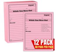 1InTheOffice Bloc de messages importants Rose 4 1/4 x 5 1/2, 50/pad, douzaine