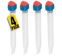 1InTheOffice Lot de 4 humidificateurs pour enveloppes, tampons et éponges pour sceller les enveloppes