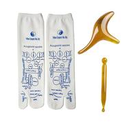 1Jeu Reflexologie Plantaire Chaussette,Massage RéFlexologie Chaussettes ThéRapeutiques,Pieds Reflexology Acupuncture Outil Socks De Confort MéDical,Pied Acupression Masseur Tool pour Hommes