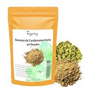 1kg Cardamome en Poudre - Cardamome Verte Moulue - Arôme & Goût Intense - Elettaria Cardamomum - 100% Naturel, Pur et Sans Additifs - TazarinLtd