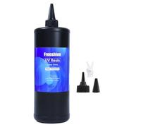 1KG résine UV, formule améliorée cristal clair résine UV rigide + gants pour la fabrication de bijoux, moulage et revêtement et bricolage