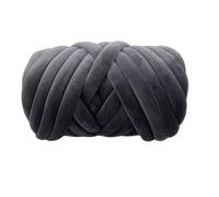 1KG Super Velvet Chunky Yarn Thick Bulky Giant Thread For Hand Knitting DIY Arm Soft Big Blanket Carpet(Dark Grey 1KG)