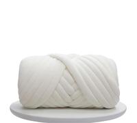 1KG Super Velvet Chunky Yarn Thick Bulky Giant Thread For Hand Knitting DIY Arm Soft Big Blanket Carpet(White 1KG)