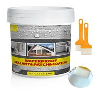 1KG Waterproof Coating Transparent,Membrane d'Étanchéité Waterstop,Joint Etancheite pour l'intérieur et l'extérieur,Agent Imperméable Invisible pour Terrasse,Facade,Toiture et Bain
