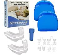 1kit Anti Ronflement Complet Gouttière Dentaire Dilatateur Nasal Protège Dents Solution Sommeil Tranquille Respirateur Nocturne
