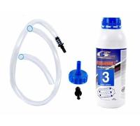(1L) Additif DPF FAP cérine Powerflex bleu avec tuyau compatible C3, C4, C8 | Pour DS5, Berlingo, 3008, 5008, RCZ, Partner, Expert (2010-), tuyau de remplissage, OEM 9736A0