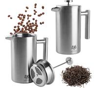 1L French Press Coffee Maker Stainless Steel Tea Kettle Coffee Pot Coffee Press