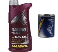 1L MANNOL Huile Moteur SAE 10W-60 RACING+ESTER Nettoyage Moteur