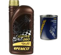 1L pemco huile moteur idrive 260 10W-40 Nettoyant Moteur Motor Flush Nettoyant