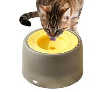 1L Water Bowl for Dogs, Pet Floating Stainless Steel with Floating Disk | Spill Proof Slow Drinking Dog Water Bowl for Small Medium Large Breeds Indoor Home Park Travel Car