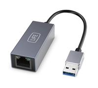1Life Adaptateur réseau USB 3.0 vers Ethernet Gigabit 1000Mbps Adaptateur USB vers RJ45 Giga LAN Carte externe pour Windos, Mac OS et Linux