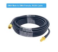 1m 2m 5m 10m 20m RG58 Câble RP SMA Mâle à RP SMA Cordon d'extension de l'antenne de la cloison féminine RG-58 50 Ohm SMA Cavalier(SMA M to SMA F,20M)