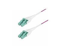 StarTech.com 1m (3.3ft) LC/LC (UPC) OM4 Multimode Fiber Optic Cable, OFNR - cordon de raccordement - 1 m - violet