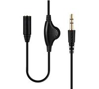 1m 3.5mm Male to Female Stereo Audio Jack Audio Extension Extension Cable with Controller Headphone Cable Compatible with Speakers,Headphones,Mobile Phone,Tablet,MP3