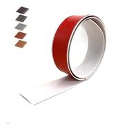 1m*5cm Profil de Transition Autoadhésif, Bois Gris Bande de Seuil, Bande de Recouvrement de Sol pour Couvrir Les Espaces Entre Les Stratifiés, Les Sols en Bois, Les Carreaux(Blanc,5cm*1.0m)
