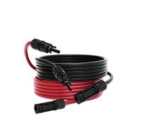1m-5m 4mm2 Photovoltaic Extension Cable with Connection Black and Red PV Extension Wire IP68 Waterproof for Solar System(4mm2 1M)