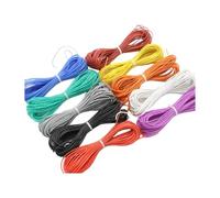 1M/5M Câble résistant à la chaleur 30 28 26 24 22 20 18 16 15 14 13 12 10 AWG fil de silicium ultra doux cuivre(Brown; 5m; 13 AWG)