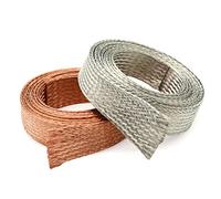 1M / 5M Manchon tressé en cuivre étamé 2mm ~ 30mm Gaine en métal Extensible Câble de Signal de Blindage Cuivre étamé blindé,10mm,1 Meter