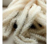 1M Blanc Rose Maille Dentelle Ruban Garnitures Plissée Pli Maille Tulle Couture Bricolage Artisanat Robe Vêtement Volants Princesse Gâteau Jupe 6CM-Naked Abricot