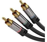 1m Câble composite (3 fiches cinch ¿ 3 fiches cinch, FullHD 1080i)