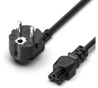 1m Câble Secteur Câble D'alimentation Pc Tv Ordinateur,Pour Chargeur Trottinette Ninebot Max G30,G30d,G30d2,F65d¿ Fiche Secteur Type F (Cee 7/4) Coudée À 90° Vers Prise Iec C5-2,5a