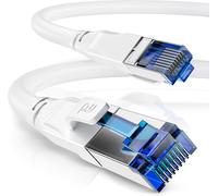1m Cat 8.1 40Gbps Network Cable - High Speed 40Gbps Ethernet LAN Cable - 1m Patch Cable - Shielded SFTP PIMF RJ45 - Compatible CAT 6 CAT 7 Modem Router Switch PC Box, White