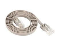 1m CAT6 Câble patch Câble réseau Câble plat Ethernet LAN DSL Câble plat gris