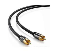 1m Digital Audio Coaxial 75 Ohm Cable 24K Gold-Plated Connector SPDIF RCA Connection Line TPE Cord